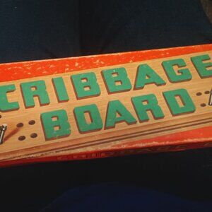Vintage Cribbage Board Game